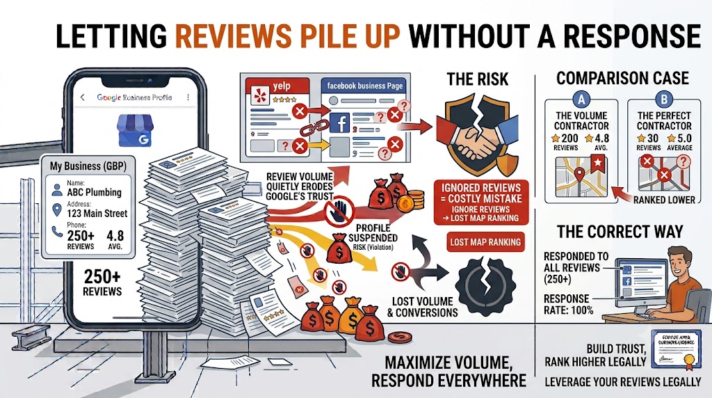 Google Business Profile reviews left without any owner response