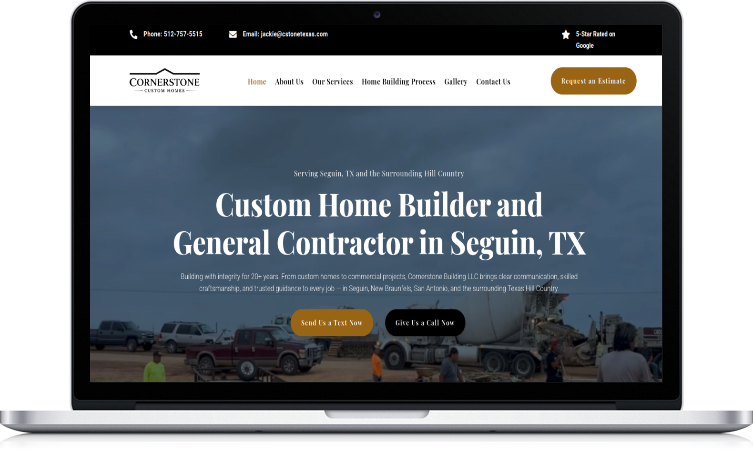 Cornerstone Custom Homes website designed by Webpage Conversion Cornerstone Custom Homes website designed by Webpage Conversion